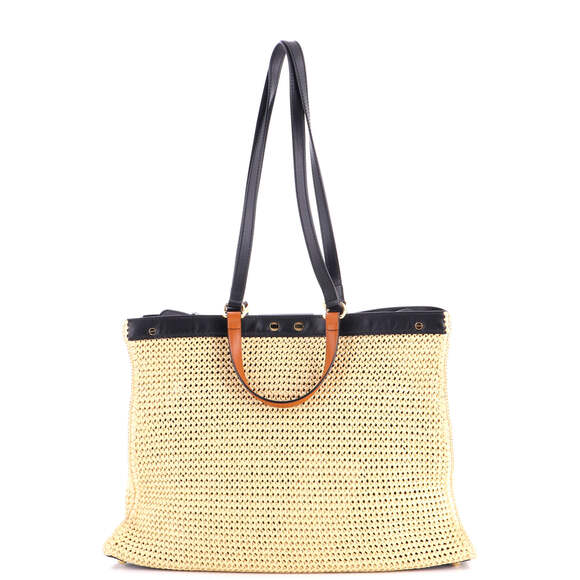 Fendi Peekaboo X-Tote Raffia Medium #240160F22B - Picture 3 of 6